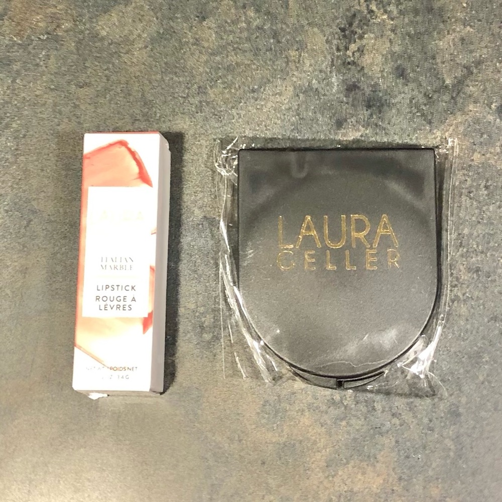 Laura Geller Mirror Compact and Lipstick Duo
